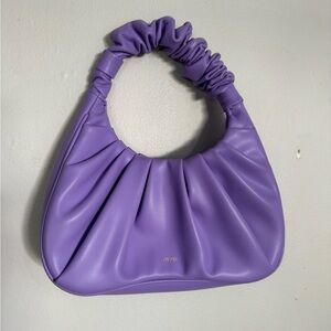JW Pei GABBI RUCHED HOBO HANDBAG - PURPLE Used As New